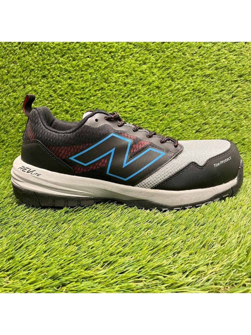 New Balance Quikshift Mens Size 10.5 Black Gray Composite Toe Safety Work Shoes